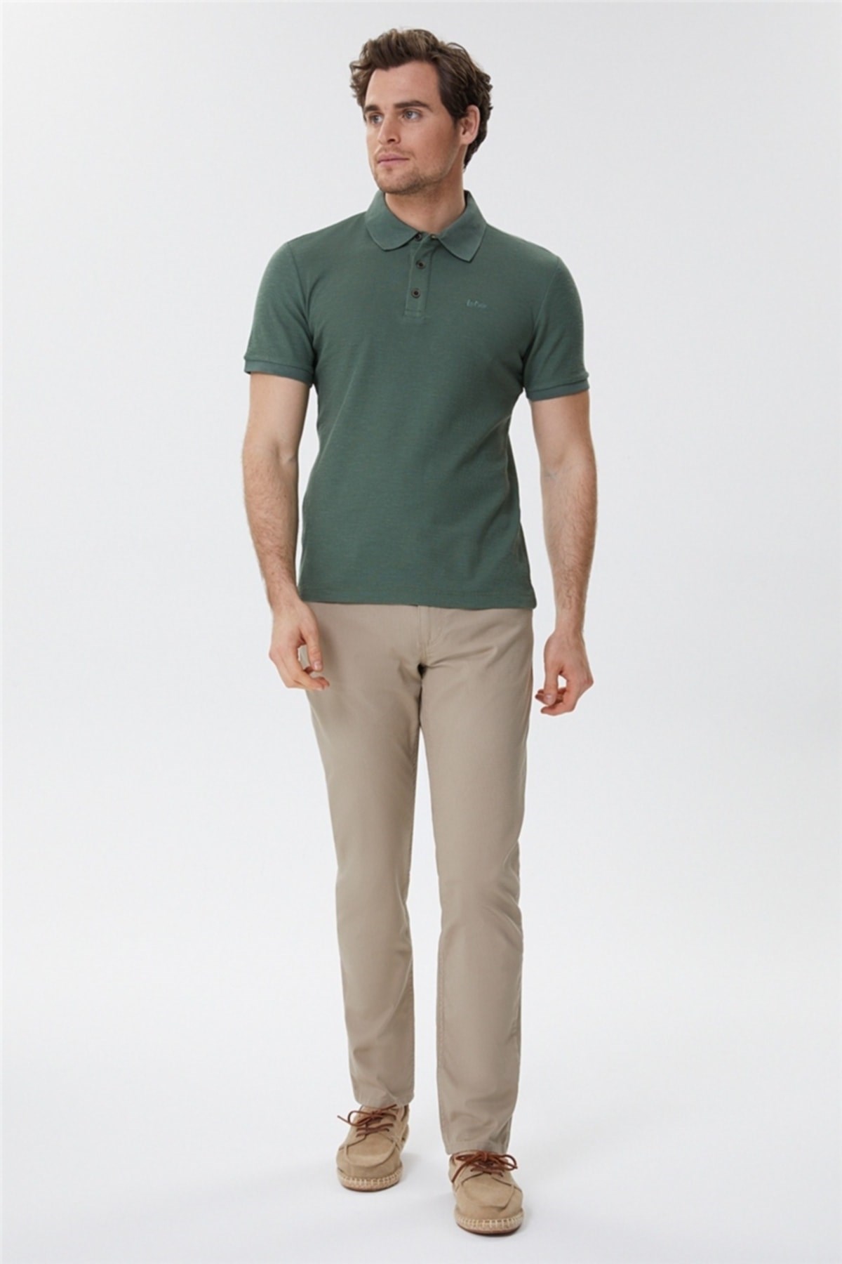 Lee Cooper Erkek T-Shirt 222 LCM 242049 Haki