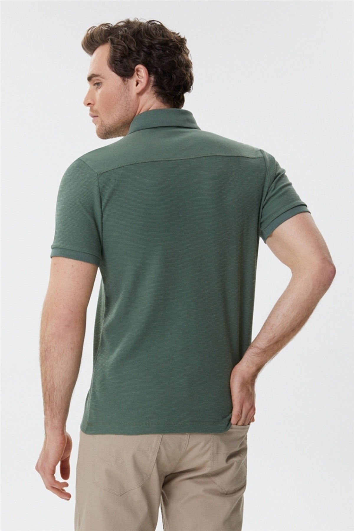 Lee Cooper Erkek T-Shirt 222 LCM 242049 Haki