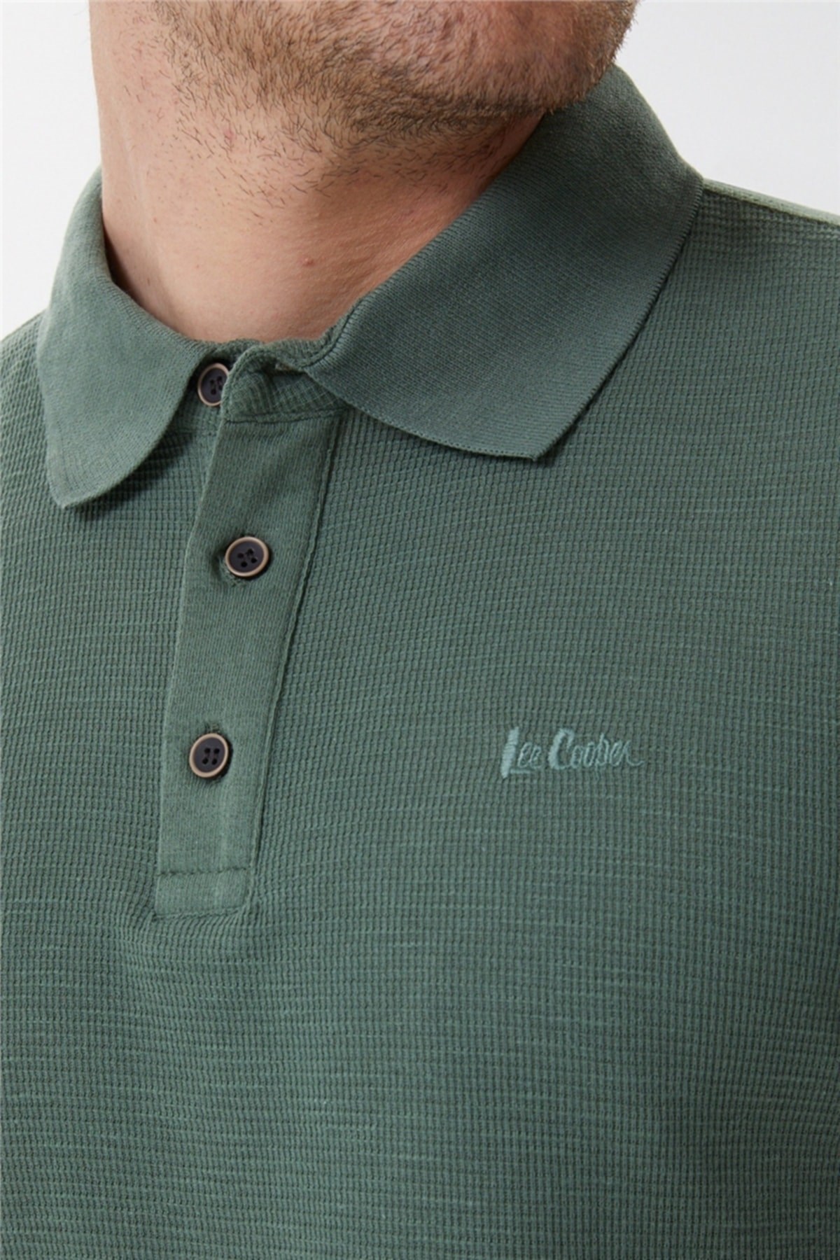 Lee Cooper Erkek T-Shirt 222 LCM 242049 Haki