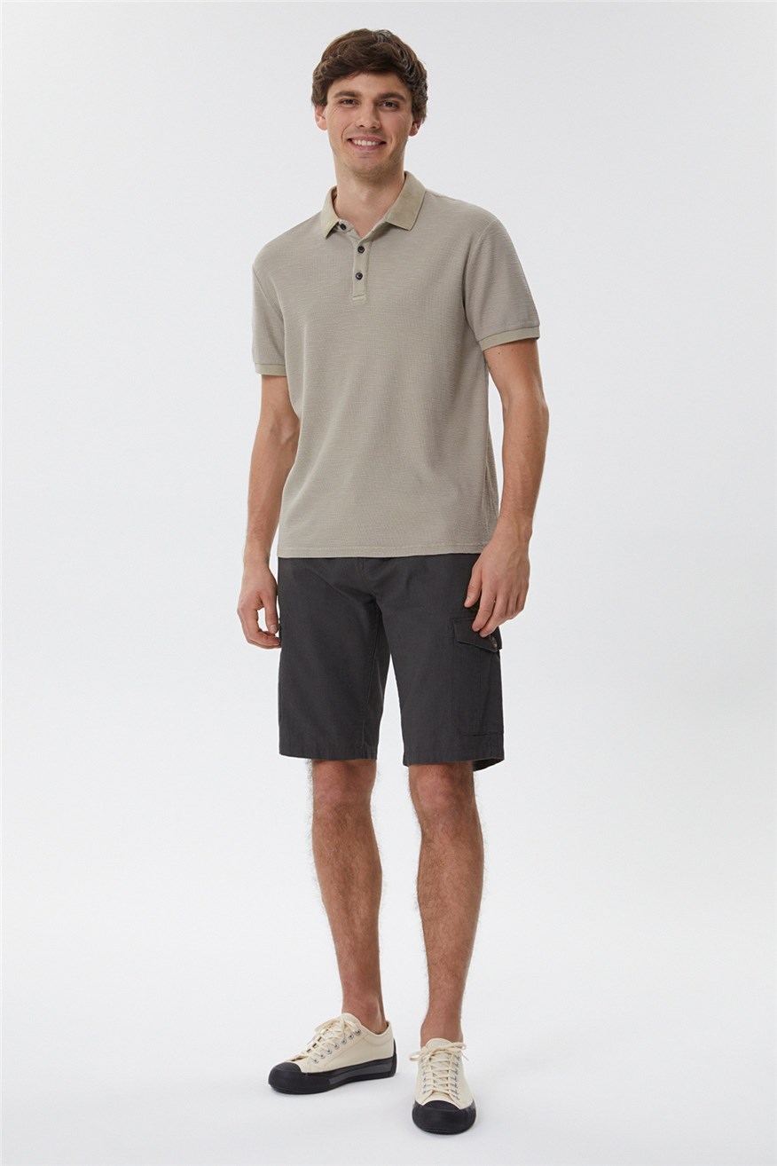 Lee Cooper Erkek T-Shirt 222 LCM 242049 K. Bej