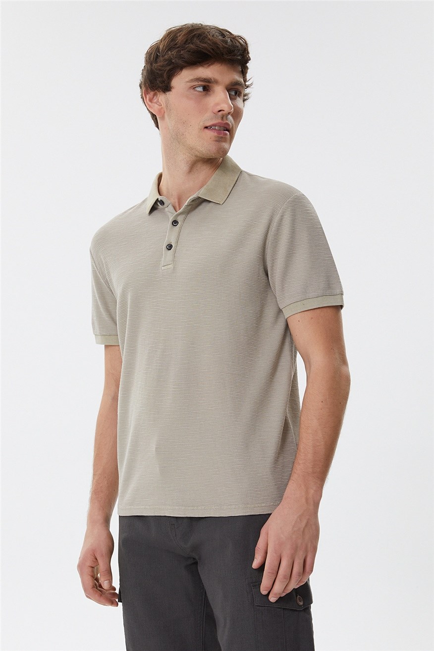 Lee Cooper Erkek T-Shirt 222 LCM 242049 K. Bej