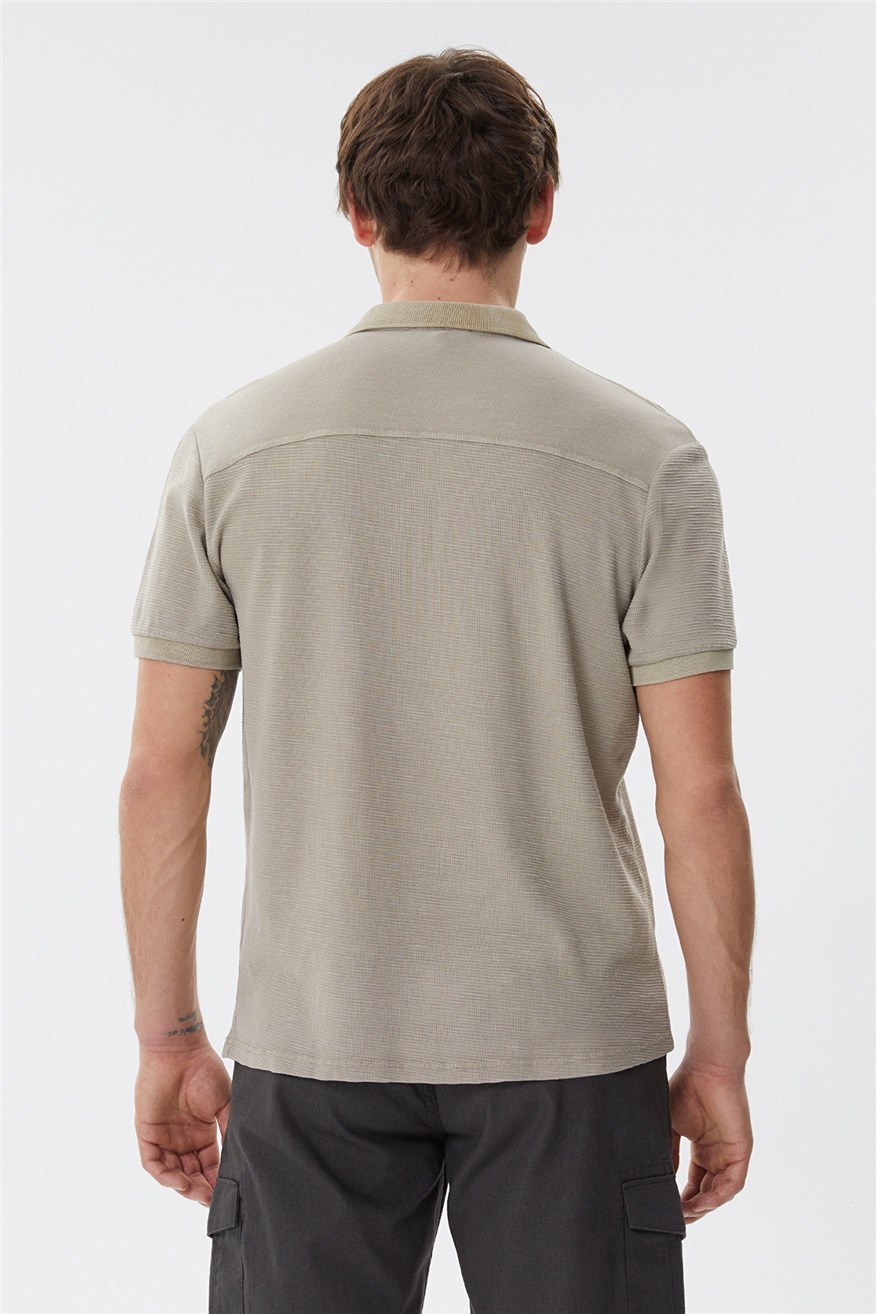 Lee Cooper Erkek T-Shirt 222 LCM 242049 K. Bej