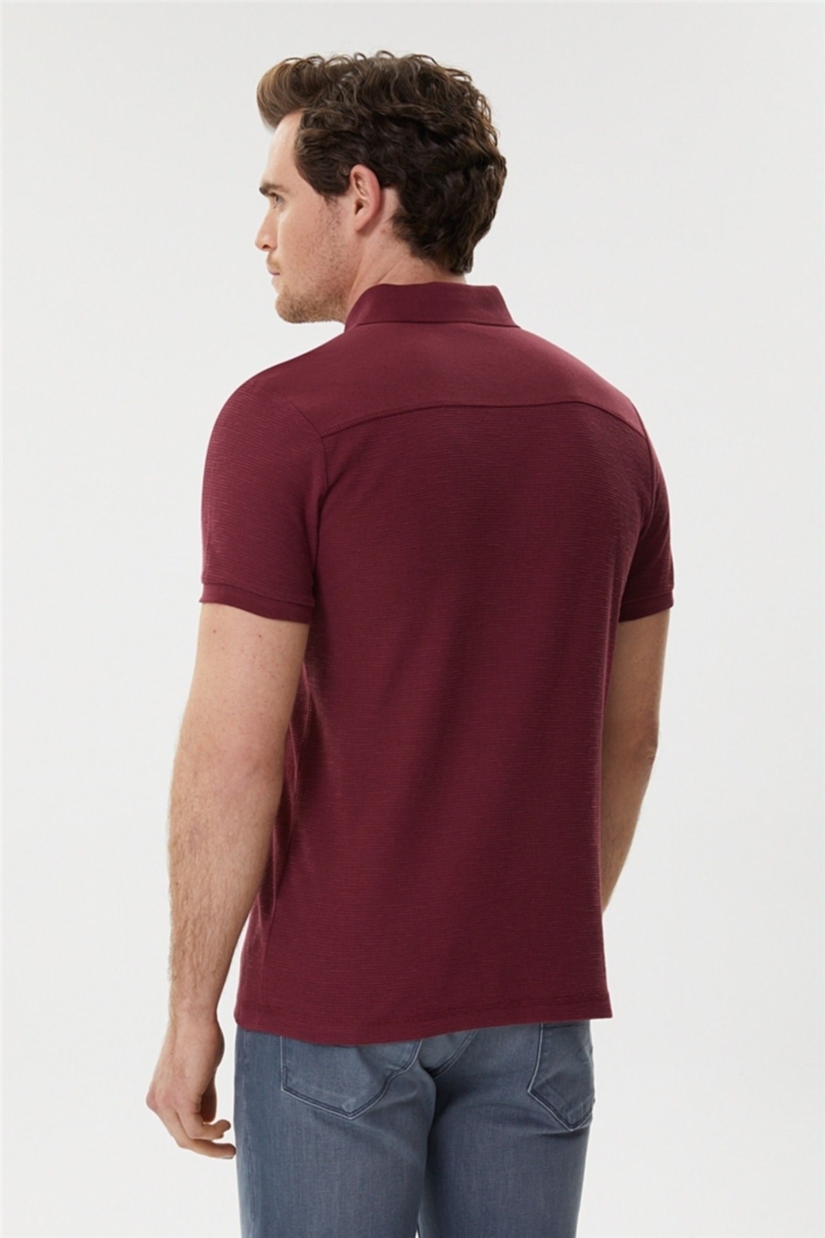 Lee Cooper Erkek T-Shirt 222 LCM 242049 Mürdüm