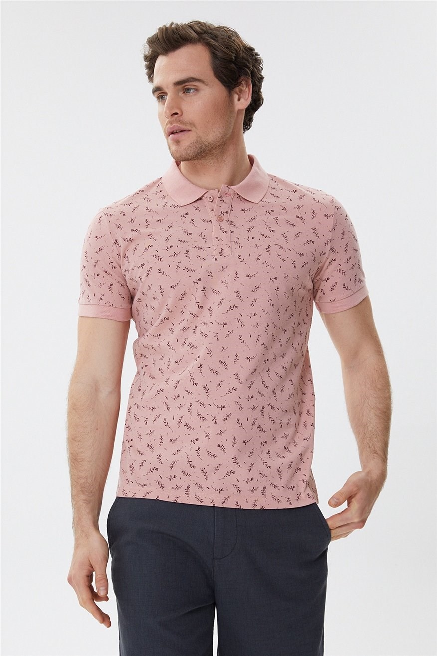 Lee Cooper Erkek T-Shirt 222 LCM 242050 Gül Kurusu