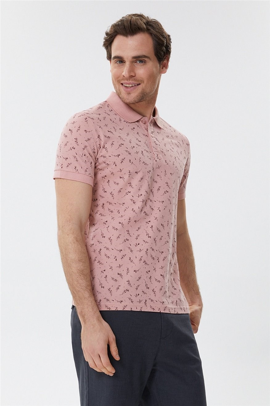 Lee Cooper Erkek T-Shirt 222 LCM 242050 Gül Kurusu