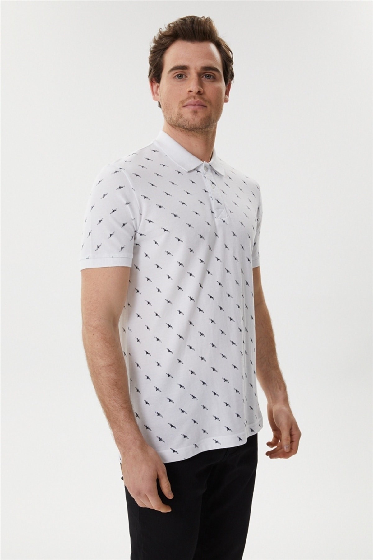 Lee Cooper Erkek T-Shirt 222 LCM 242052 Beyaz
