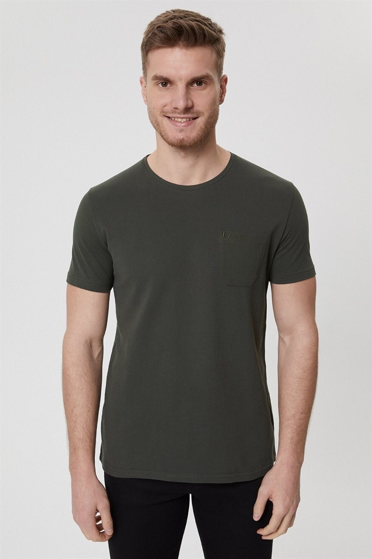 Lee Cooper Erkek T-Shirt 222 LCM 242054 Olıve