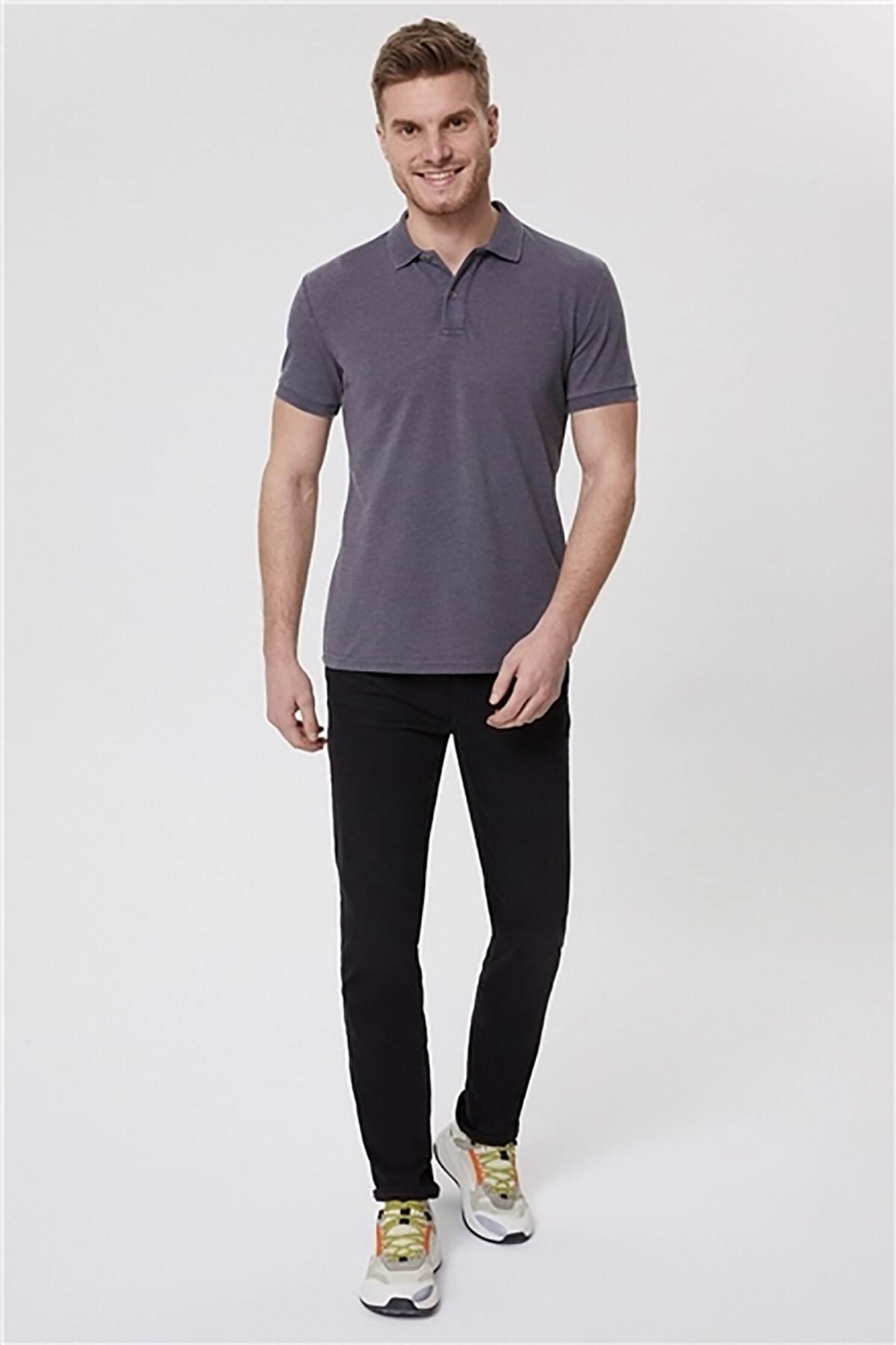 Lee Cooper Erkek T-Shirt 222 LCM 242056 Antrasit