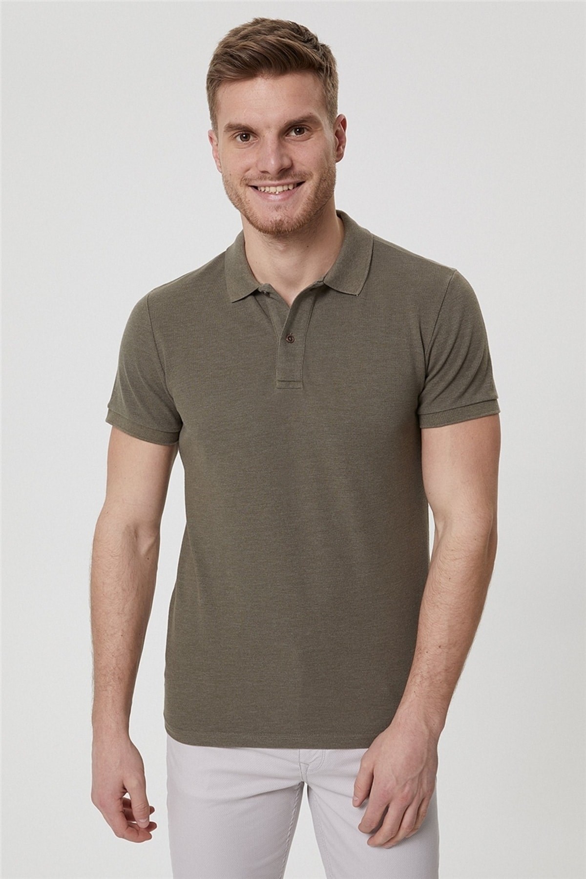 Lee Cooper Erkek T-Shirt 222 LCM 242056 Haki