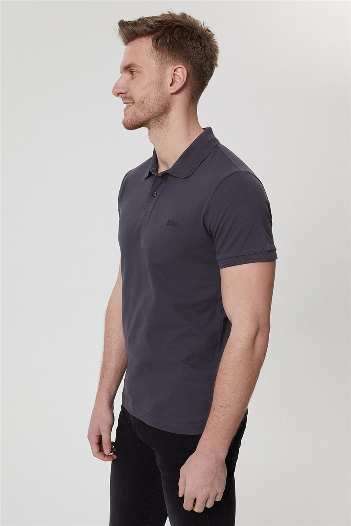 Lee Cooper Erkek T-Shirt 222 LCM 242057 Antrasit