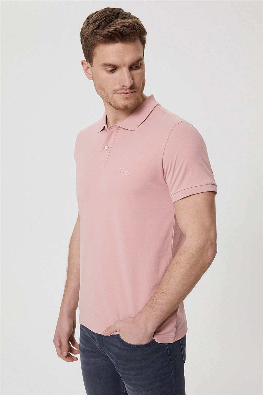 Lee Cooper Erkek T-Shirt 222 LCM 242057 Pembe