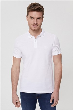Lee Cooper Erkek T-Shirt 222 LCM 242057 Beyaz