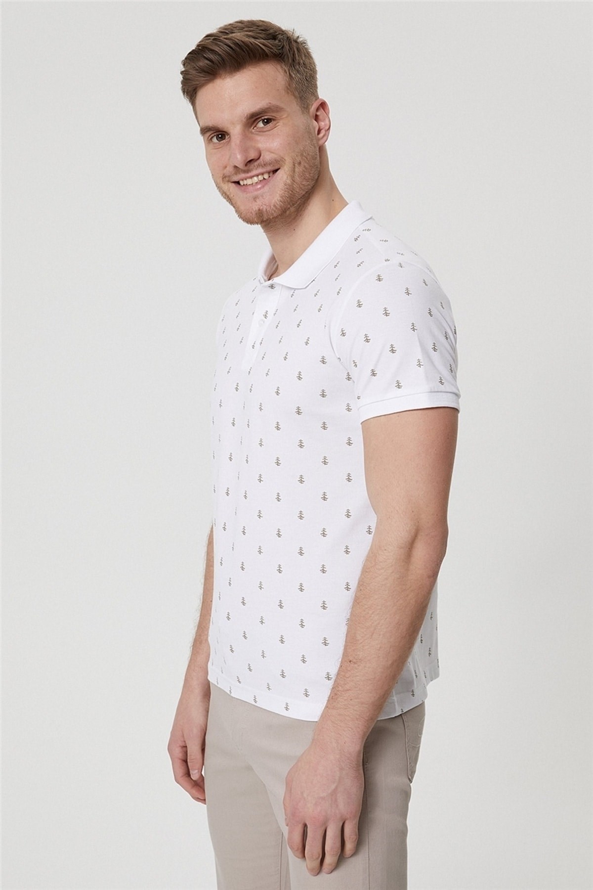 Lee Cooper Erkek T-Shirt 222 LCM 242058 Beyaz
