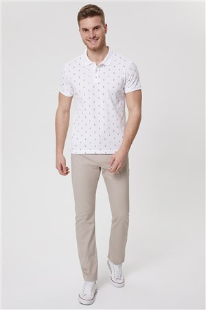 Lee Cooper Erkek T-Shirt 222 LCM 242058 Beyaz
