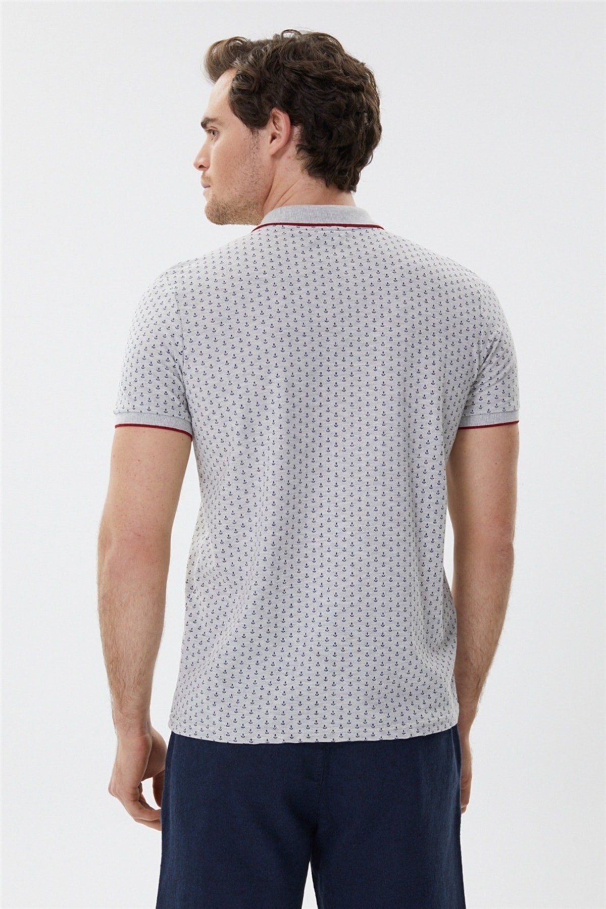 Lee Cooper Erkek T-Shirt 222 LCM 242059 Gri Melanj