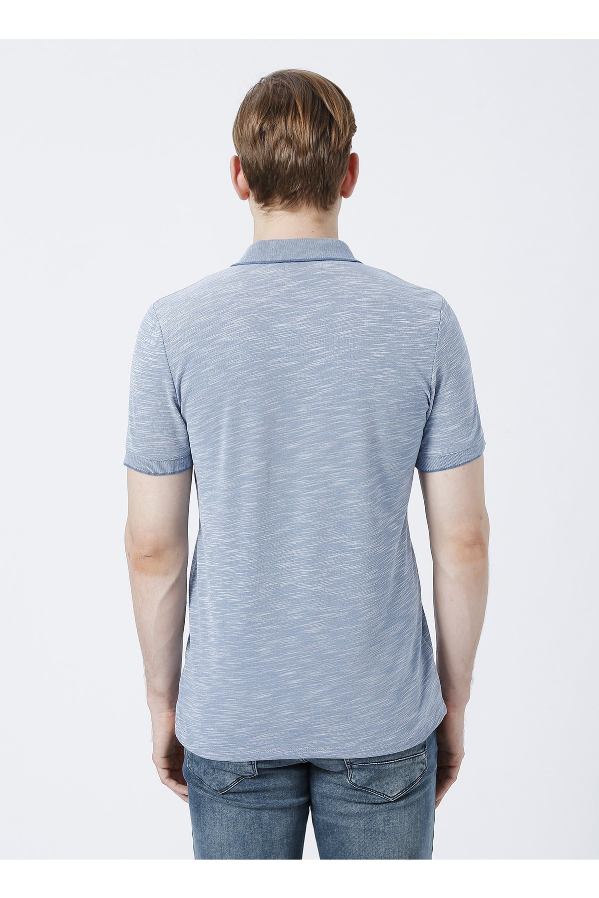 Lee Cooper Erkek T-Shirt 222 LCM 242062 Pastel Mavi