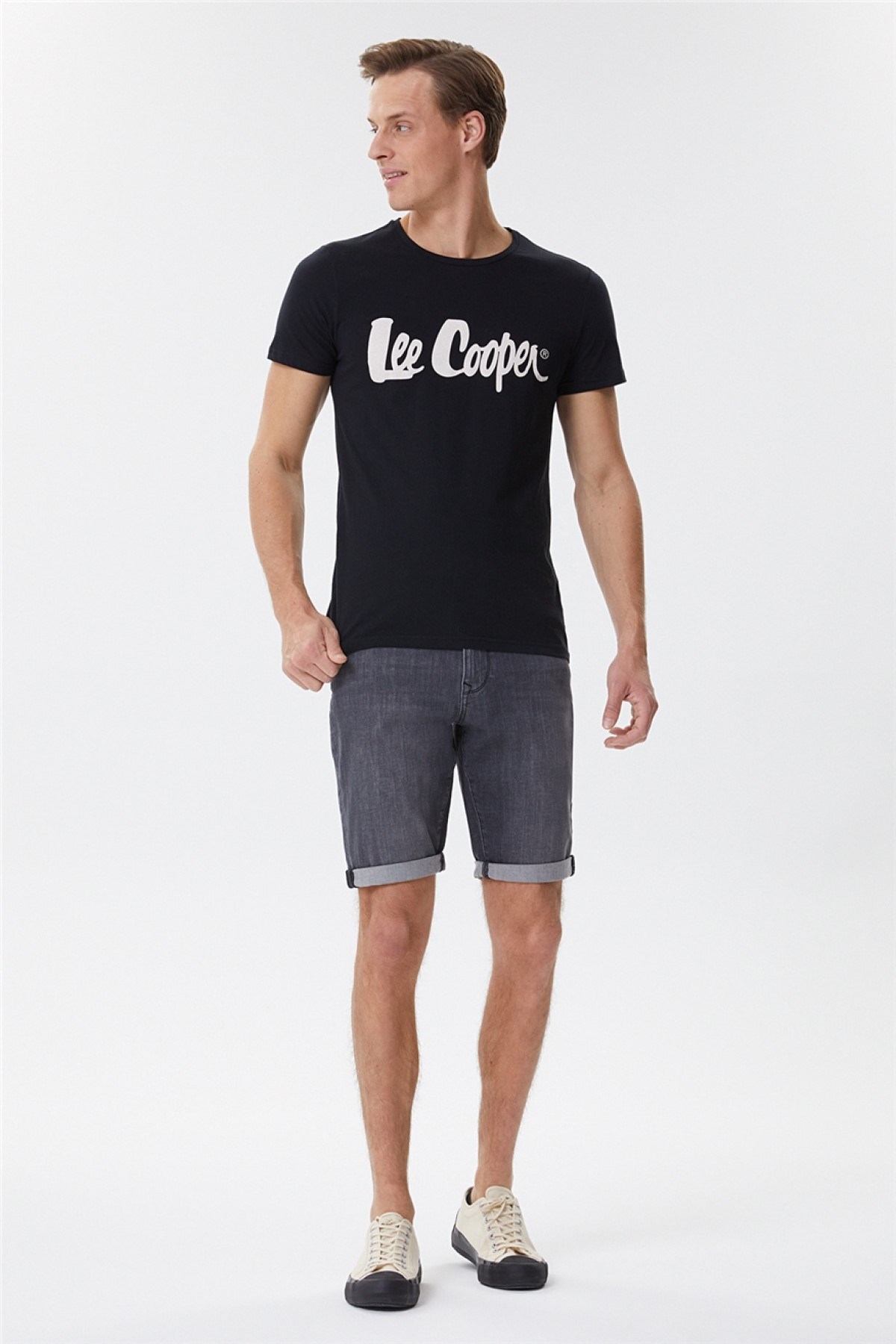 Lee Cooper Erkek T-Shirt 222 LCM 242065 Siyah