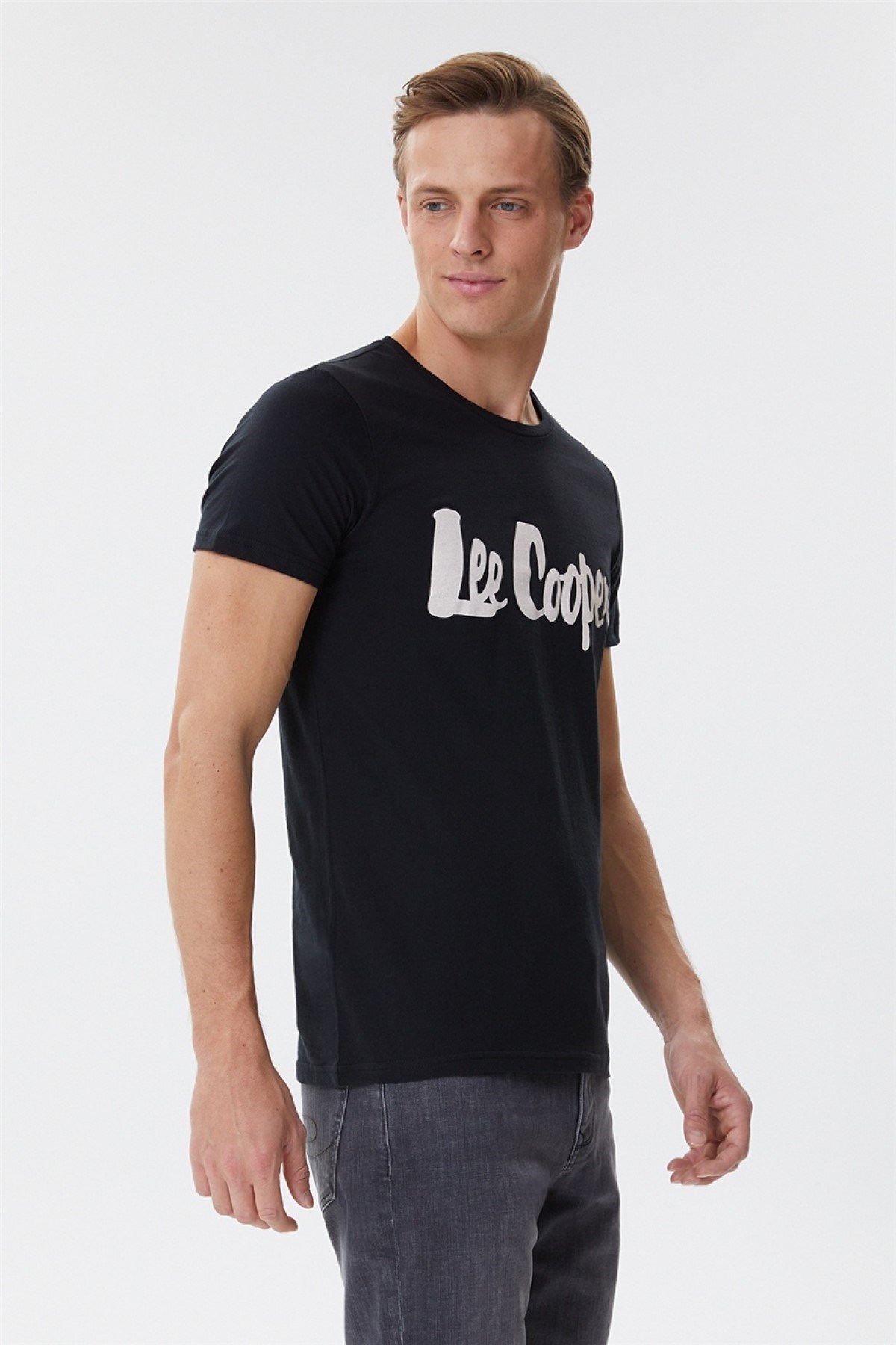Lee Cooper Erkek T-Shirt 222 LCM 242065 Siyah