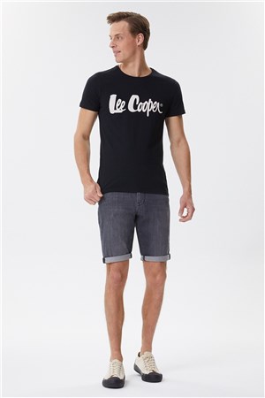 Lee Cooper Erkek T-Shirt 222 LCM 242065 Siyah