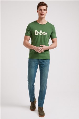 Lee Cooper Erkek T-Shirt 222 LCM 242065 Yeşil