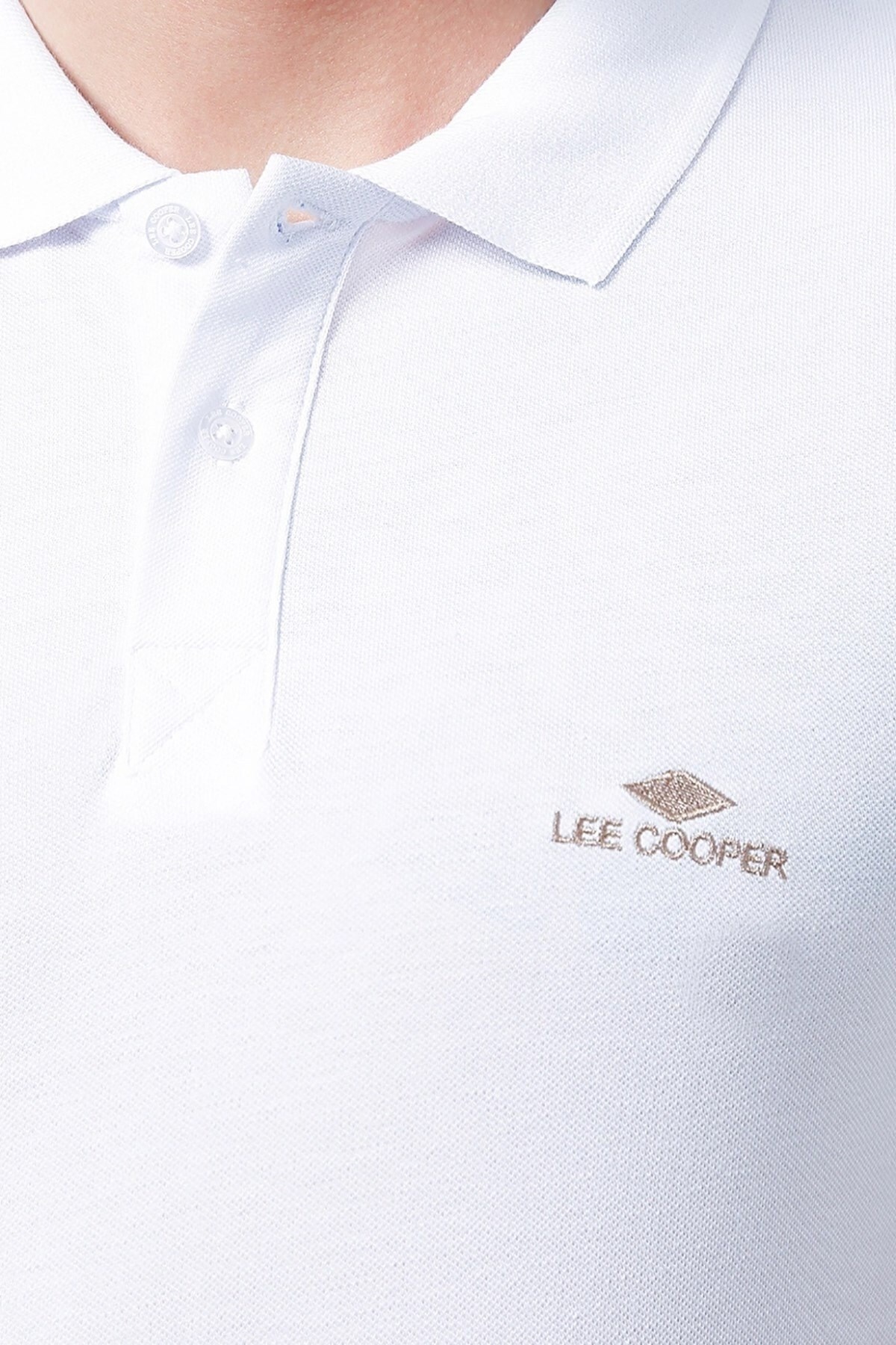 Lee Cooper Erkek T-Shirt 222 LCM 242077 Beyaz