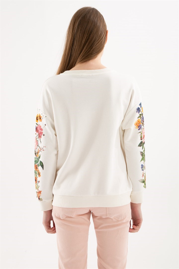 Fashion Friends Kadın S-Shirt 22K0063K1 Ekru / Ecru