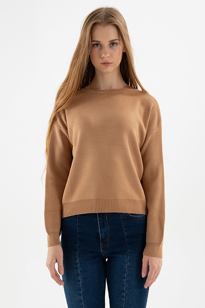 Fashion Friends Kadın Kazak 22K0166K1 Camel / Camel