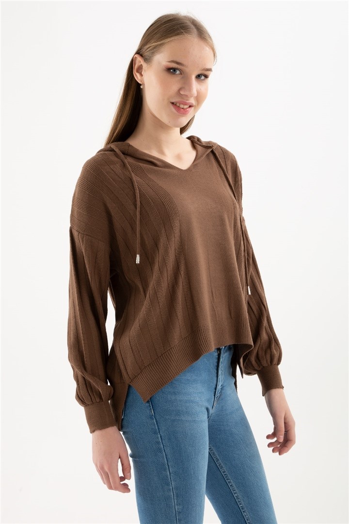 Fashion Friends Kadın Kazak 22K0267K1 Kahverengi / Brown