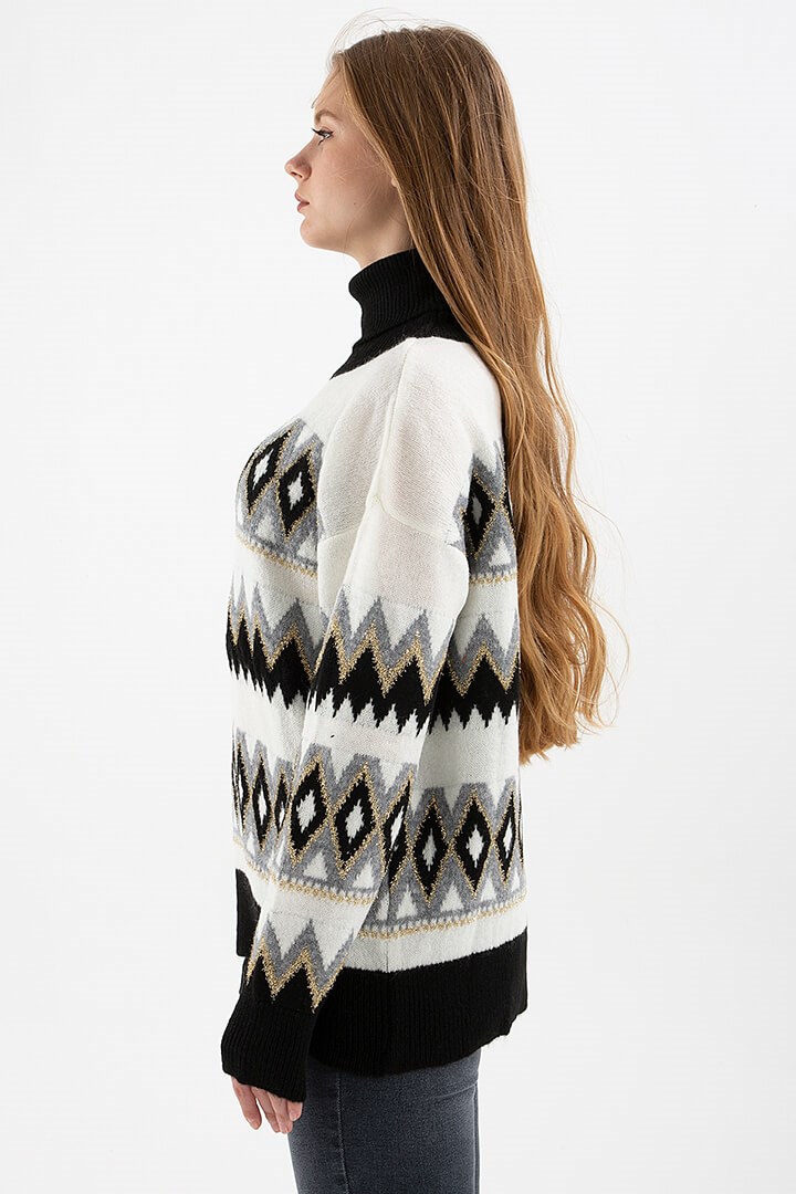 Fashion Friends Kadın Kazak 22K0509K1 Siyah / Black