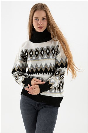 Fashion Friends Kadın Kazak 22K0509K1 Siyah / Black
