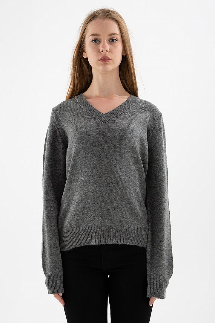 Fashion Friends Kadın Kazak 22K0544K1 Antrasit / Anthracite
