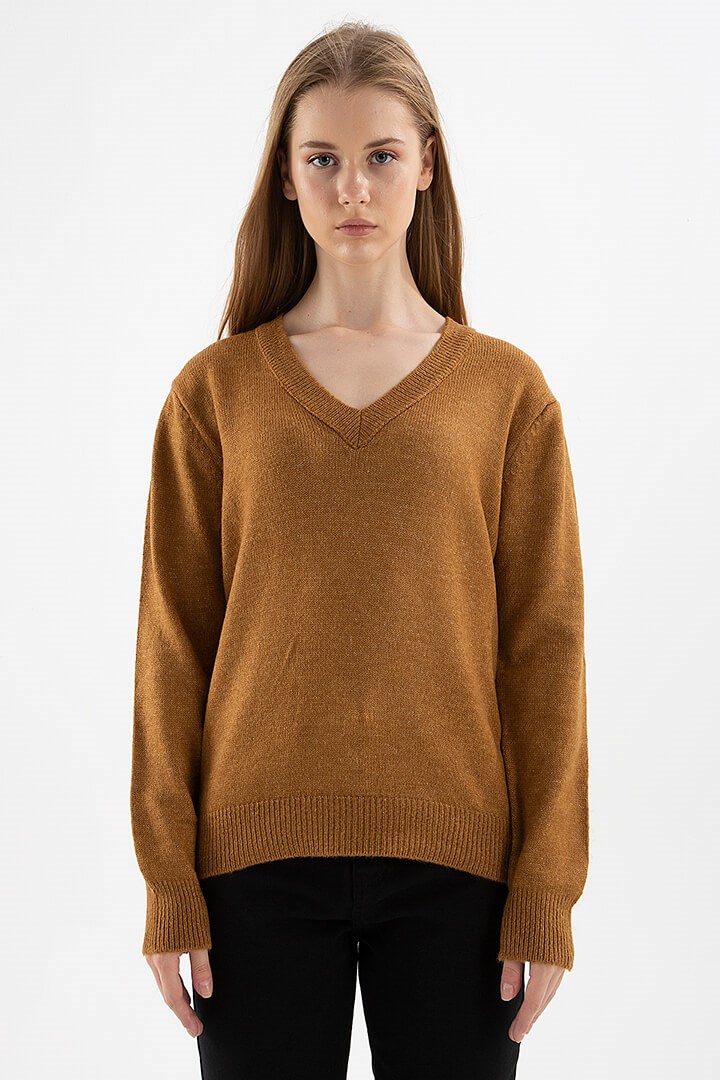 Fashion Friends Kadın Kazak 22K0544K1 Camel / Camel