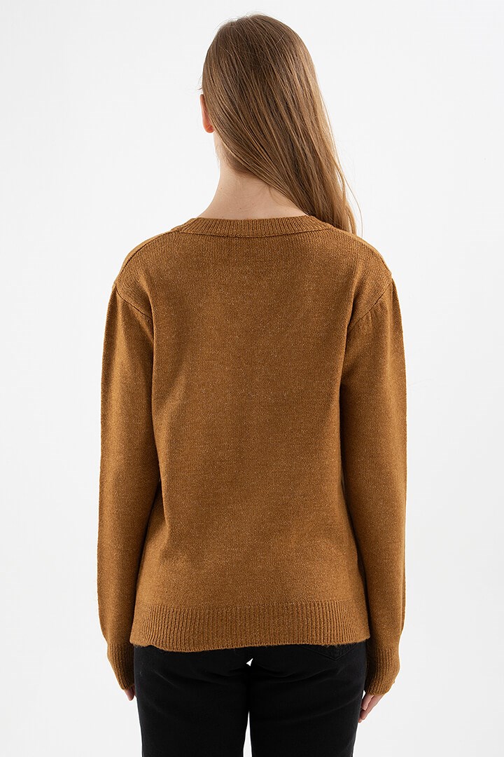 Fashion Friends Kadın Kazak 22K0544K1 Camel / Camel