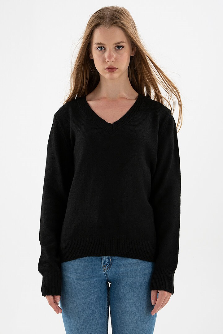 Fashion Friends Kadın Kazak 22K0544K1 Siyah / Black