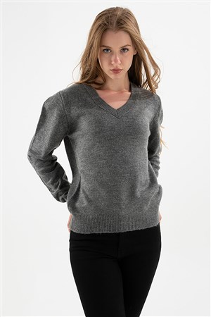 Fashion Friends Kadın Kazak 22K0544K1 Antrasit / Anthracite