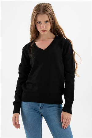 Fashion Friends Kadın Kazak 22K0544K1 Siyah / Black
