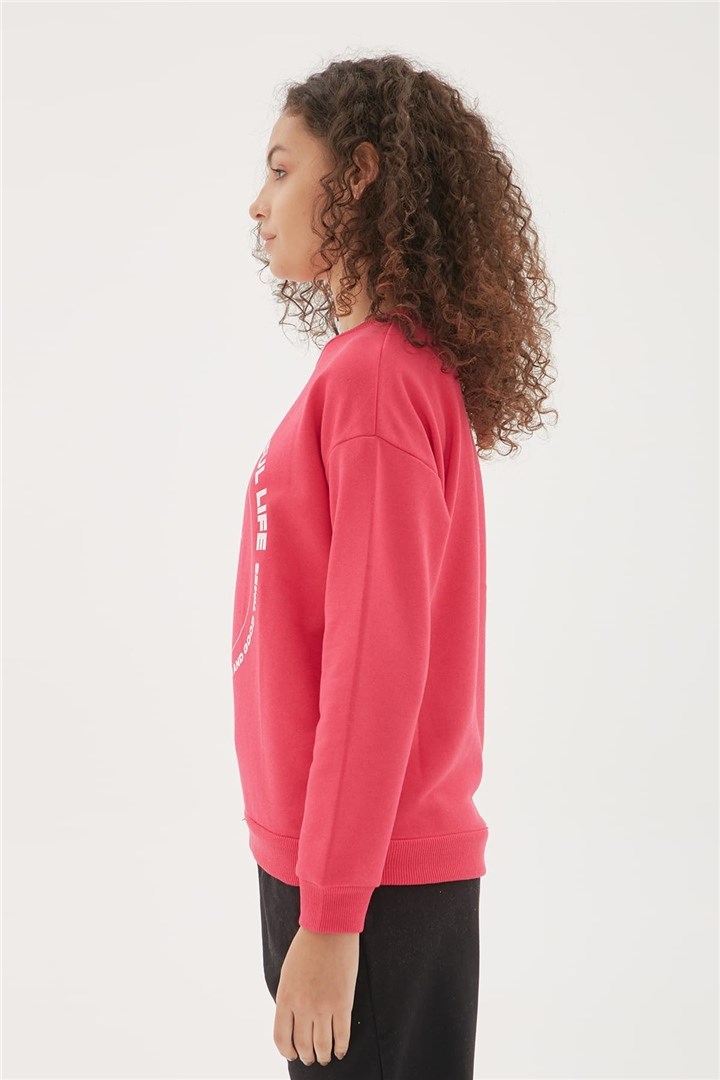 Fashion Friends Kadın S-Shirt 22K0572K1 Fuşya / Fuchsia