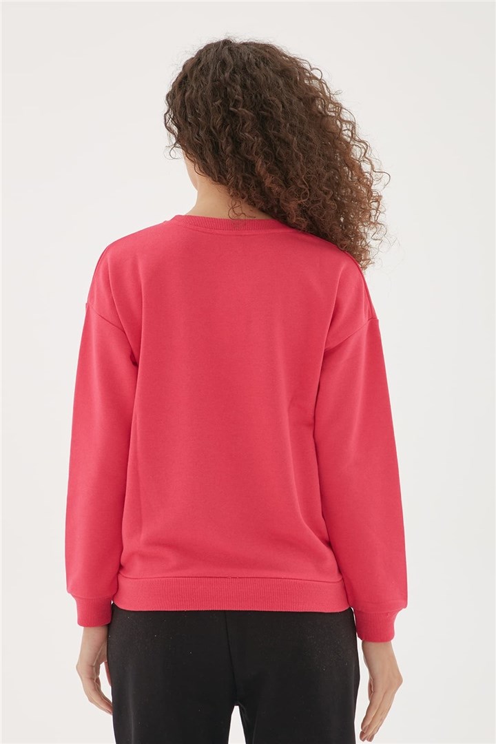 Fashion Friends Kadın S-Shirt 22K0572K1 Fuşya / Fuchsia
