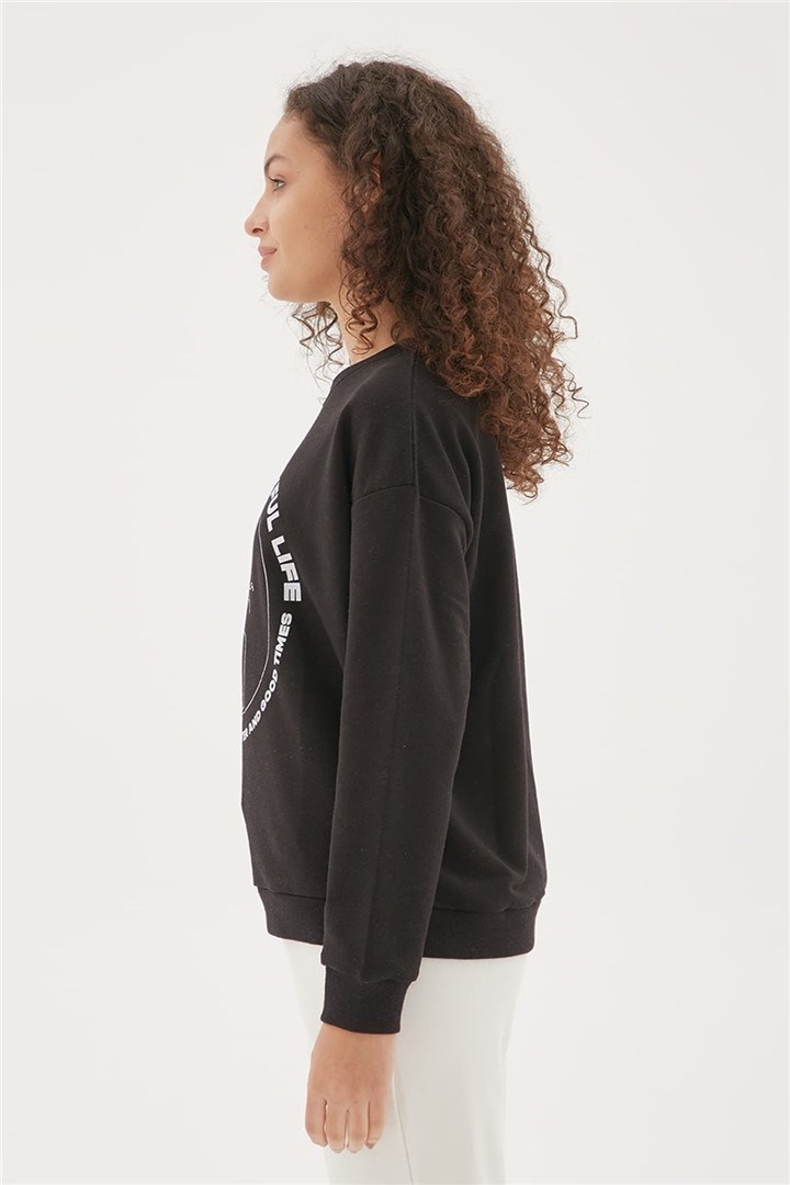 Fashion Friends Kadın S-Shirt 22K0572K1 Siyah / Black