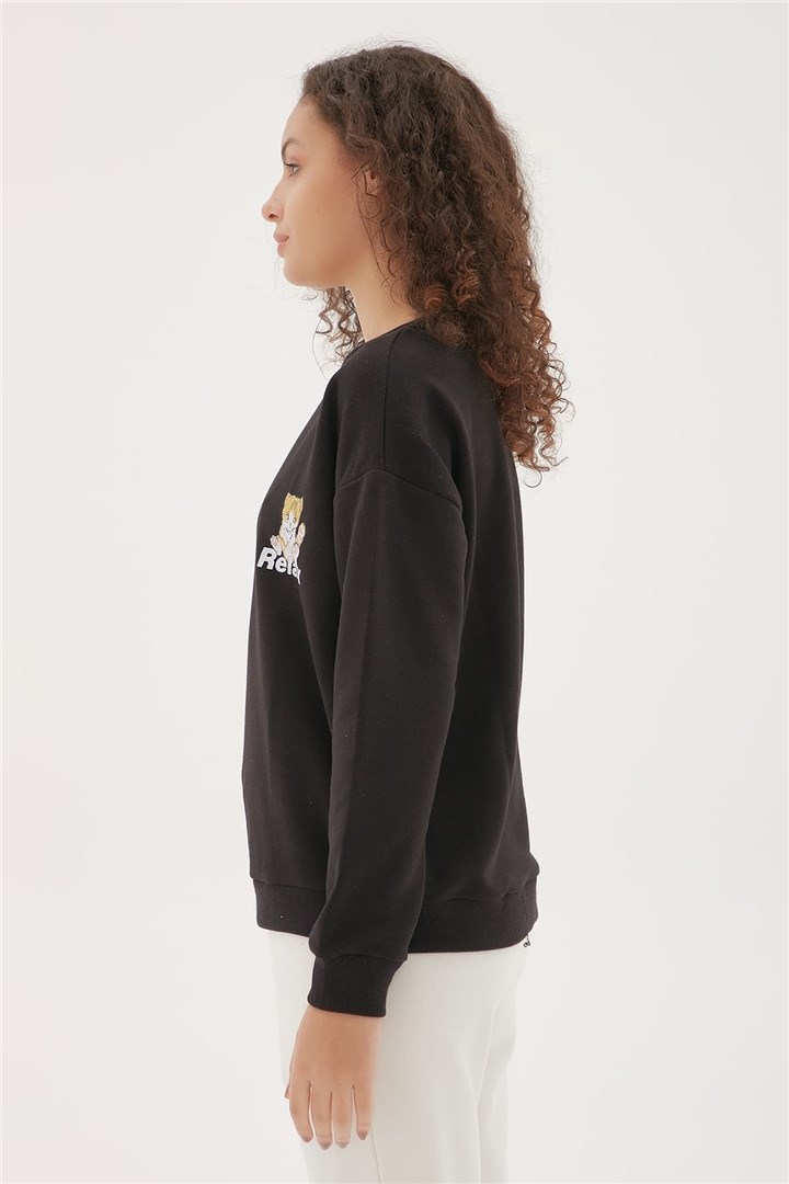 Fashion Friends Kadın S-Shirt 22K0574K1 Siyah / Black