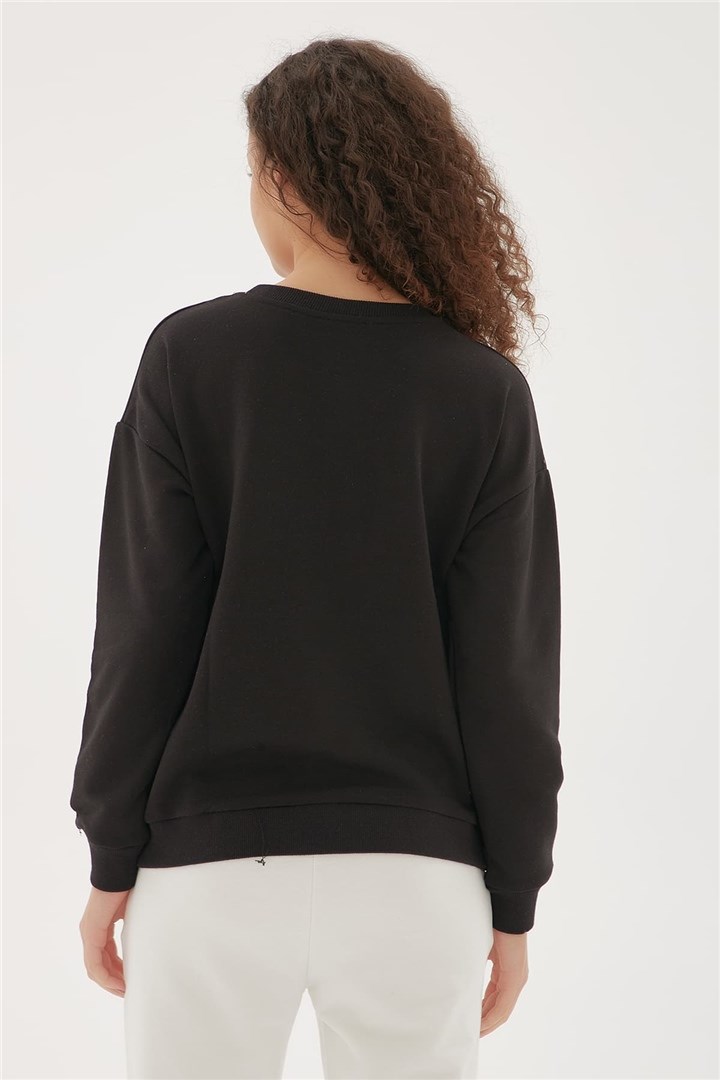 Fashion Friends Kadın S-Shirt 22K0574K1 Siyah / Black