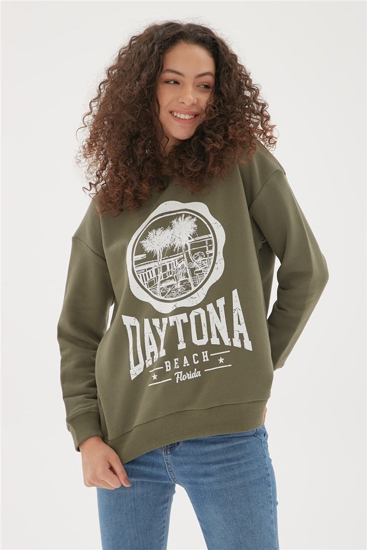 Fashion Friends Kadın S-Shirt 22K0576K1 Haki / Khaki