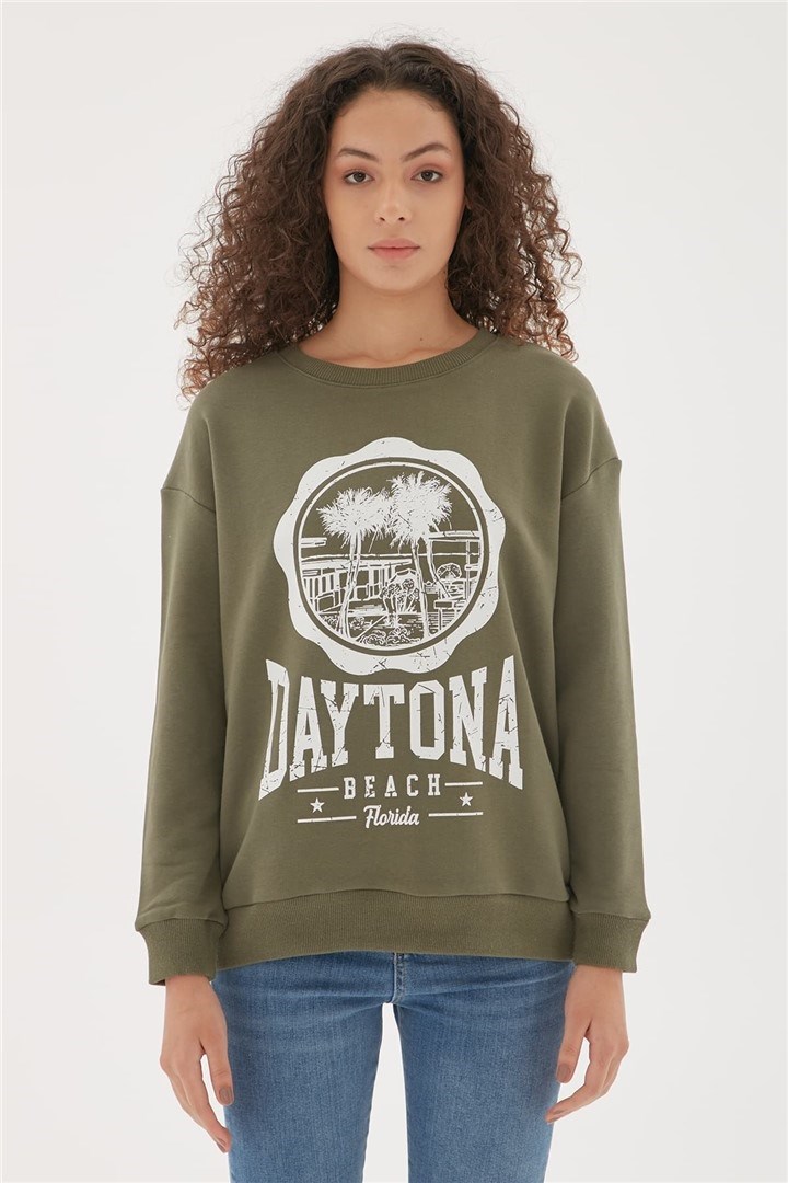 Fashion Friends Kadın S-Shirt 22K0576K1 Haki / Khaki