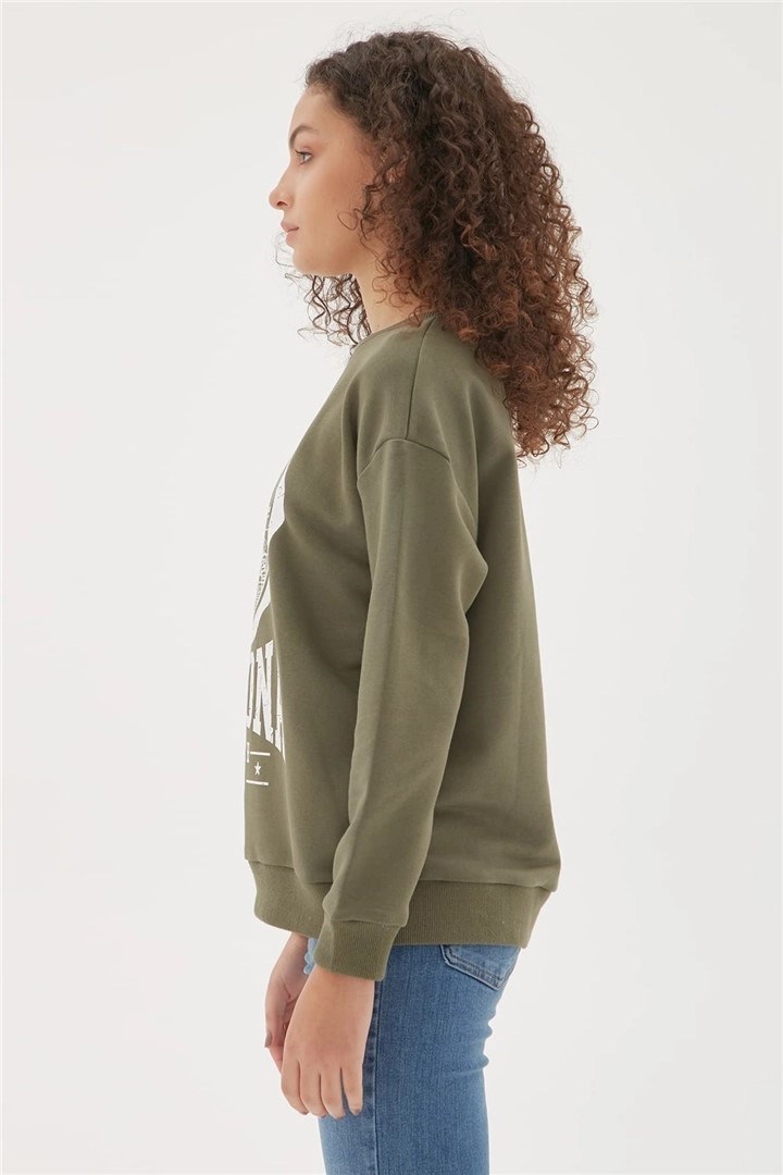 Fashion Friends Kadın S-Shirt 22K0576K1 Haki / Khaki