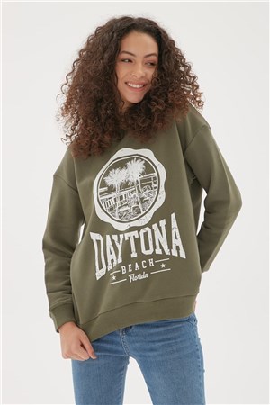 Fashion Friends Kadın S-Shirt 22K0576K1 Haki / Khaki