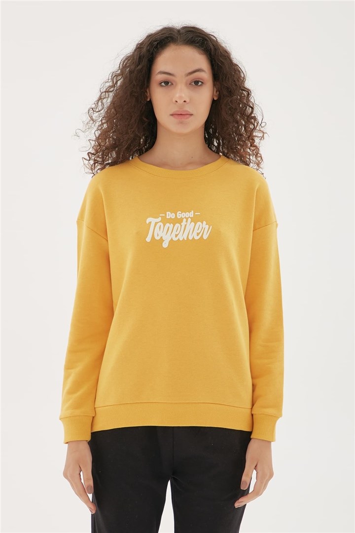 Fashion Friends Kadın S-Shirt 22K0577K1 Hardal / Mustard