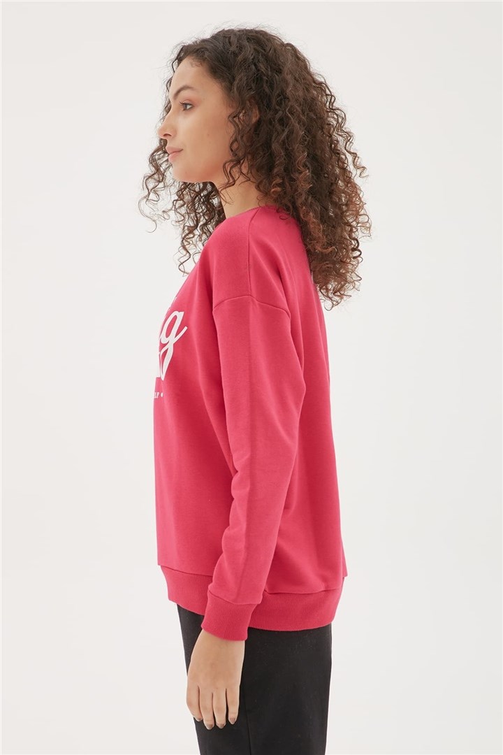 Fashion Friends Kadın S-Shirt 22K0578K1 Fuşya / Fuchsia