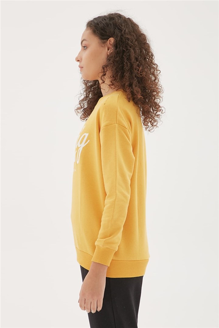 Fashion Friends Kadın S-Shirt 22K0578K1 Hardal / Mustard