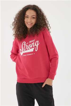 Fashion Friends Kadın S-Shirt 22K0578K1 Fuşya / Fuchsia