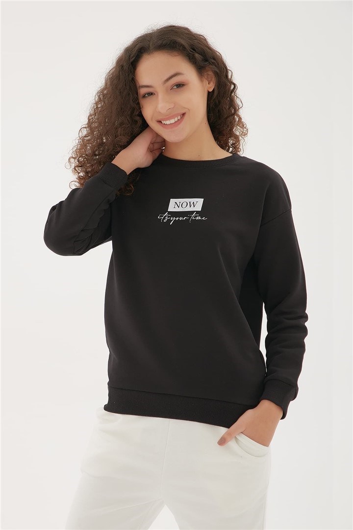 Fashion Friends Kadın S-Shirt 22K0580K1 Siyah / Black